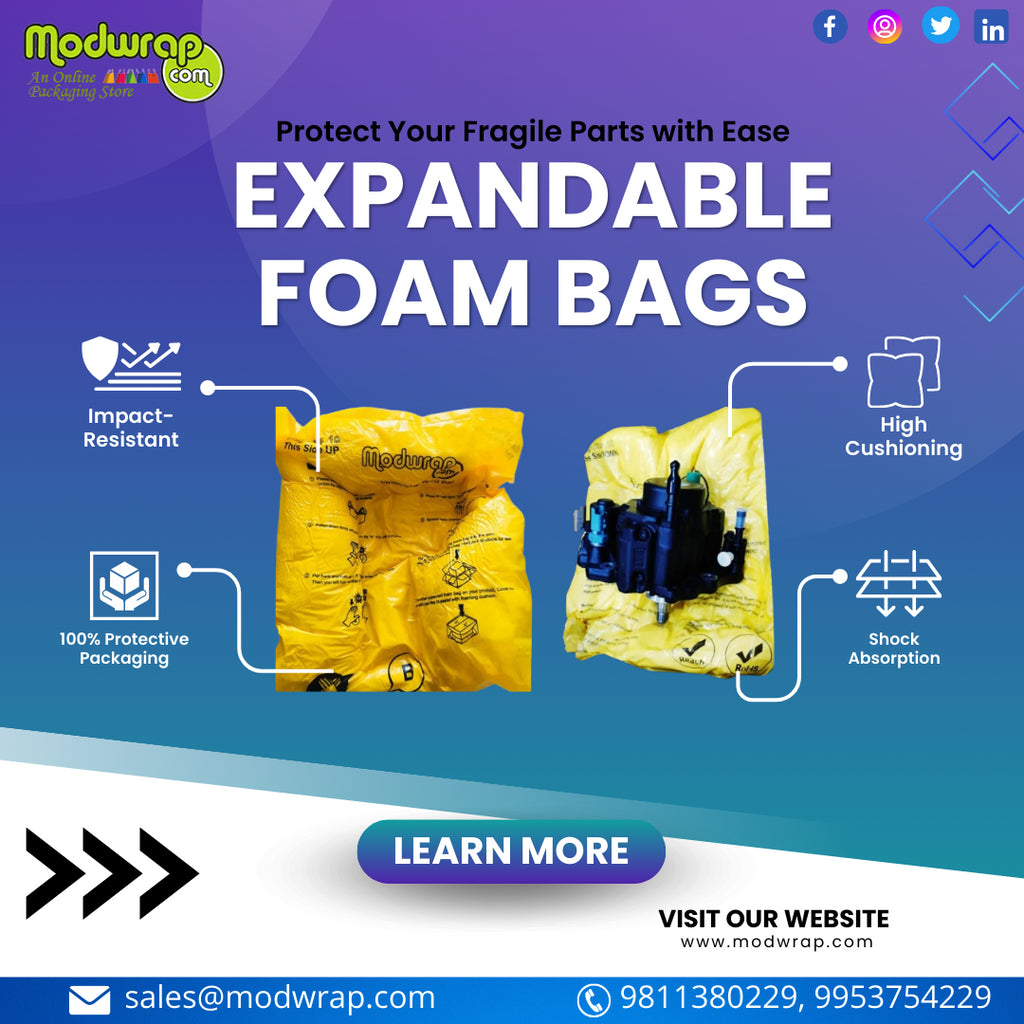 Expandable Foam Bags for Fragile Parts